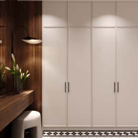 Дух Монмартра. Дизайн и ремонт квартиры 101м2 в ЖК Врубеля 4 во французской классике. Прихожая, фото 01