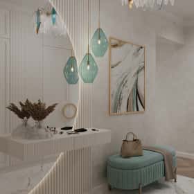 Диалог поколений. Дизайн и ремонт квартиры 93м2 ЖК Хэдлайнер в неоклассике. Прихожая