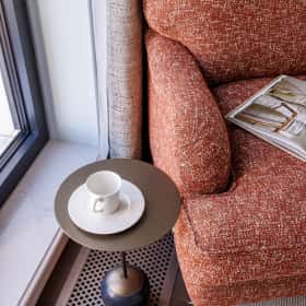 Американская классика. Дизайн и ремонт квартиры 119м2 ЖК Диалог в американском классическом стиле. Спальня 1, фото 06