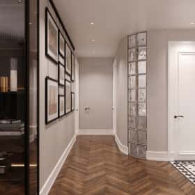 Дух Монмартра. Дизайн и ремонт квартиры 101м2 в ЖК Врубеля 4 во французской классике. Прихожая, фото 05