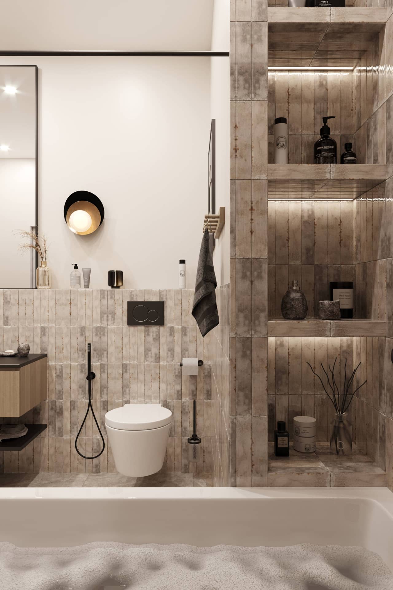 Красивый интерьер ванной комнаты правила стилевого оформления