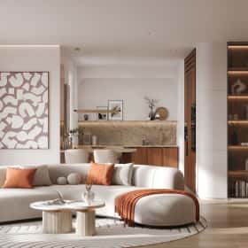 Дизайн и ремонт квартиры в ЖК Эмеральд — Сияние форм