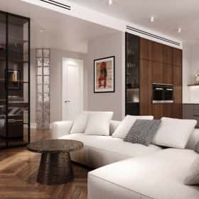 Дух Монмартра. Дизайн и ремонт квартиры 101м2 в ЖК Врубеля 4 во французской классике. Кухня-гостиная, фото 11