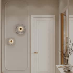 Богемная грация. Дизайн и ремонт квартиры 87м2 ЖК Режиссёр в стиле современная классика. Прихожая, фото 02