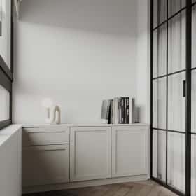 Растим чемпиона. Дизайн и ремонт квартиры 80м2 ЖК Ивантеевка 2020 в современном стиле. Мастер-спальня, фото 02