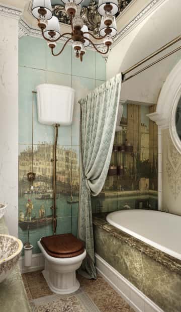 Декоративная плитка с изображением Венеции