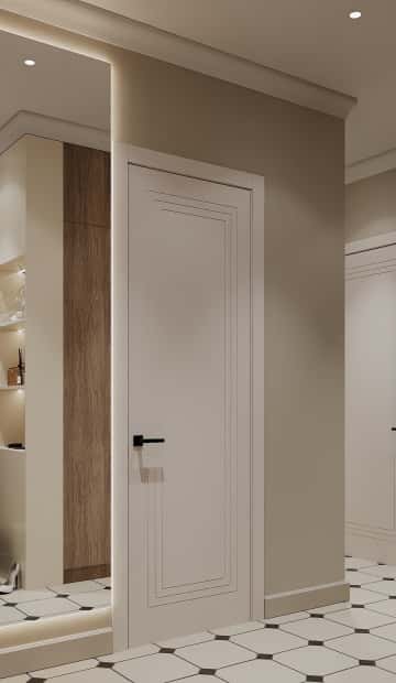 В ожидании чуда. Дизайн и ремонт квартиры 84м2 ЖК Shagal в современном стиле. Прихожая, фото 04