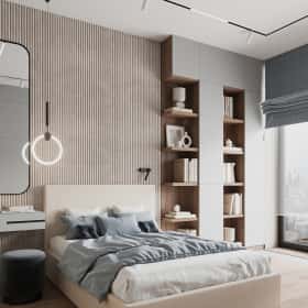 Фотографии помещений в стиле минимализм. Утончённая простота. Дизайн и ремонт квартиры 123м2 ЖК Джаз в стиле современный минимализм. Комната девочки, фото 02.