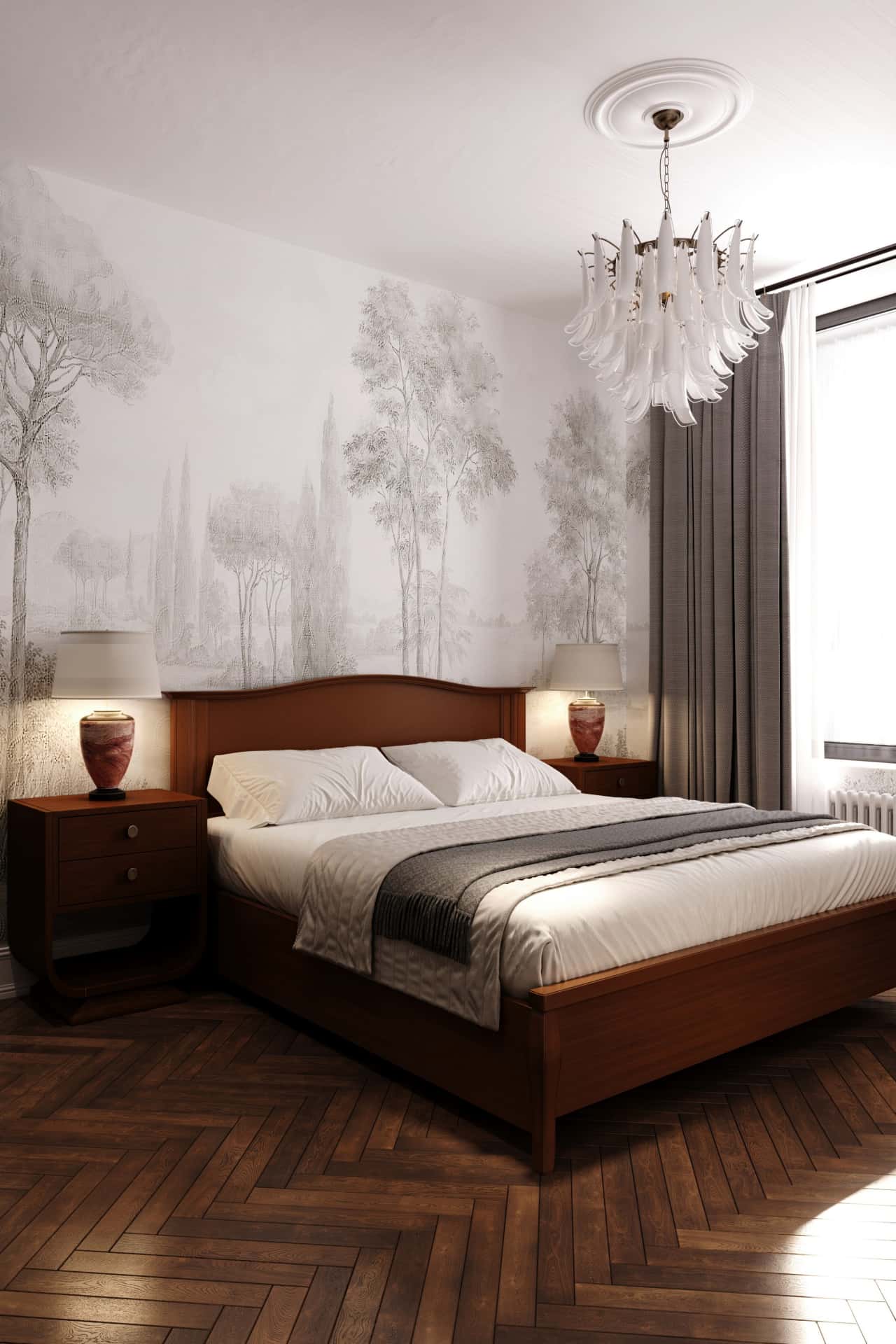 Дизайн и ремонт квартиры в ЖК Врубеля 4 — Дух Монмартра, 101 м2. Спальня, фото 8