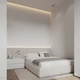 Изысканный монохром. Дизайн и ремонт таунхауса 164м2 в КП Бристоль в неоклассическом стиле. 2 этаж Детская 2, фото 02