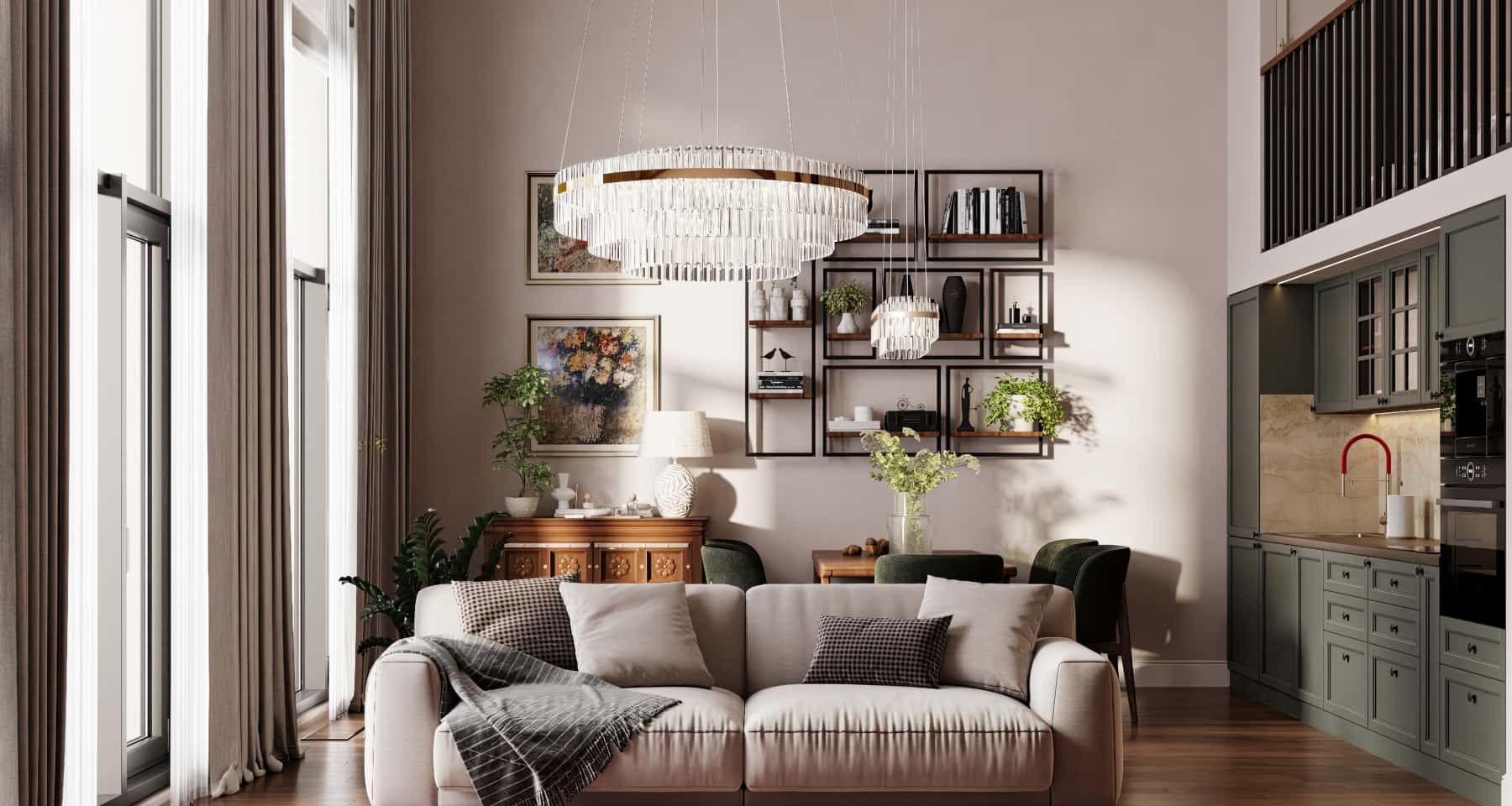 Дизайн и ремонт квартиры в ЖК Джаз — Квартира с мезонином