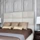 Спинка кровати шоколадного цвета. Дизайн и ремонт квартиры в ЖК «Вилланж» — Элегантная квартира. Фото 030