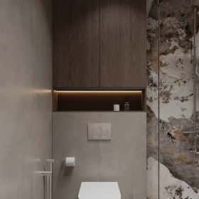 Фотографии помещений в современном стиле. Со вкусом кофе. Дизайн и ремонт квартиры 120м2 в ЖК iLove в современном стиле. Душевая, фото 02.