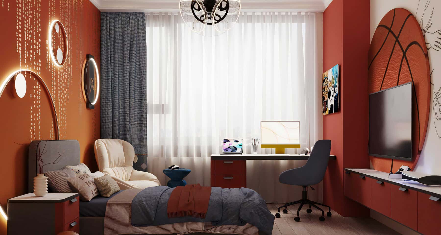 Фото современной тематической детской для мальчика