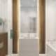 Туалетный столик с широким зеркалом, белого цвета. Дизайн и ремонт квартиры на Никитском бульваре — Воздушный замок. Фото 032