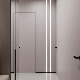 Фотографии помещений в современном стиле. Ода современности. Дизайн и ремонт квартиры 63м2 ЖК Рассказово в современном стиле. Прихожая и коридор, фото 01.