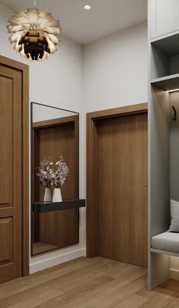 Песня в стиле кантри. Дизайн и ремонт квартиры 53м2 ЖК Вдохновение. Прихожая