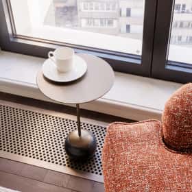 Американская классика. Дизайн и ремонт квартиры 119м2 ЖК Диалог в американском классическом стиле. Спальня 1, фото 05