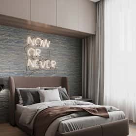 Утончённая простота. Дизайн и ремонт квартиры 123м2 ЖК Джаз в стиле современный минимализм. Комната мальчика, фото 04