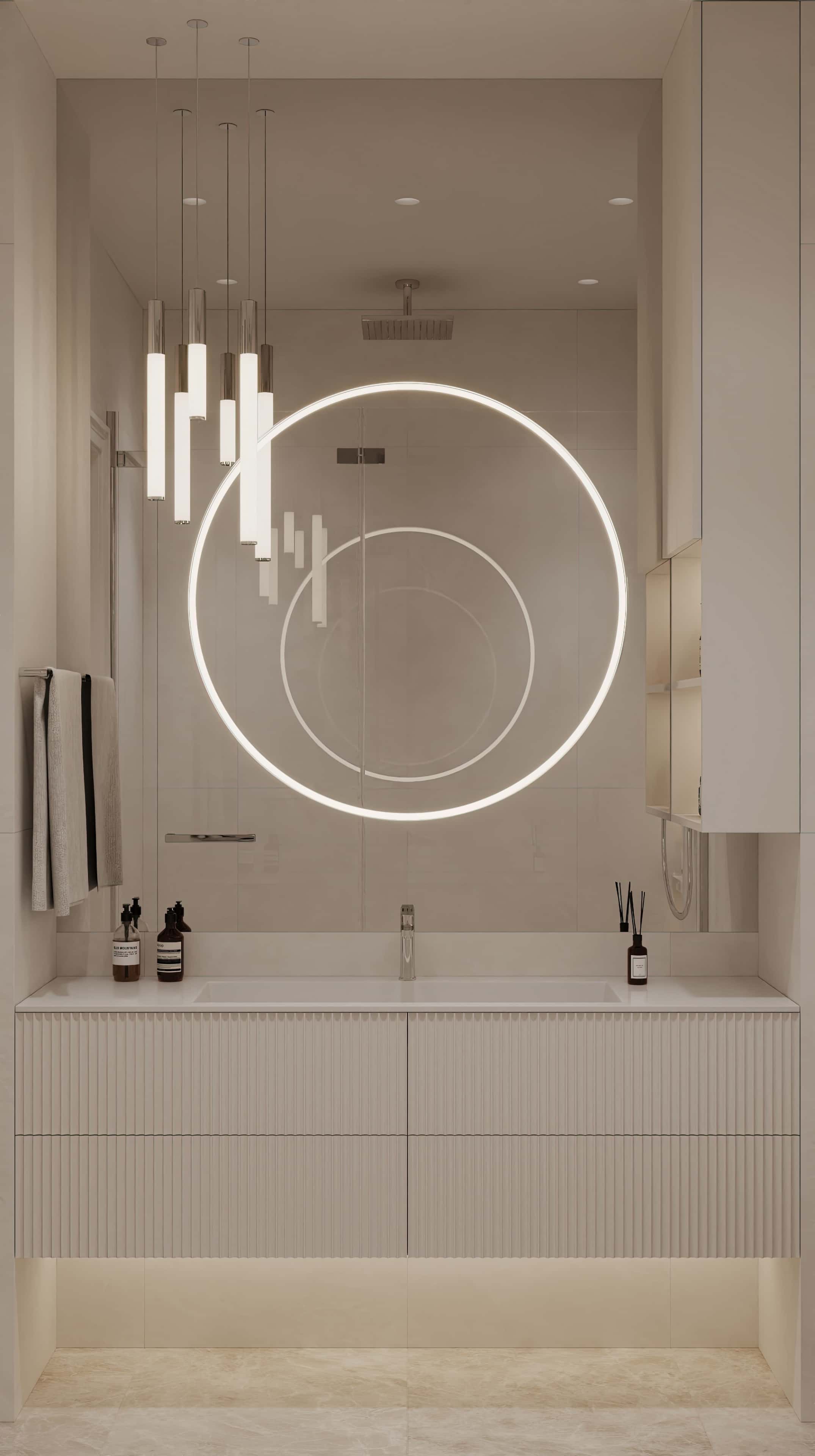 Оформление интерьера санузла. Фото № 81042.