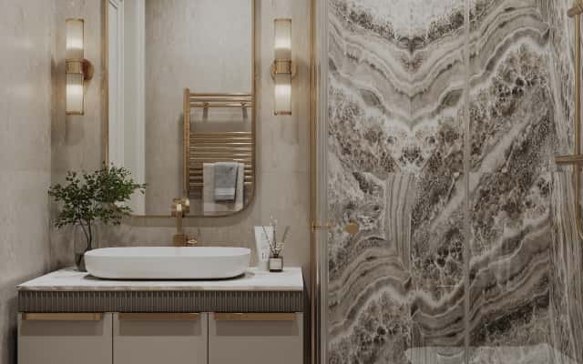 Квартира 125 м² с ремонтом в стиле неоклассика