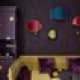Шкаф в детской светлого лилового оттенка в горошек. Дизайн и ремонт квартиры в ЖК «Wellton Park» — Алиса в стране чудес. Фото 045