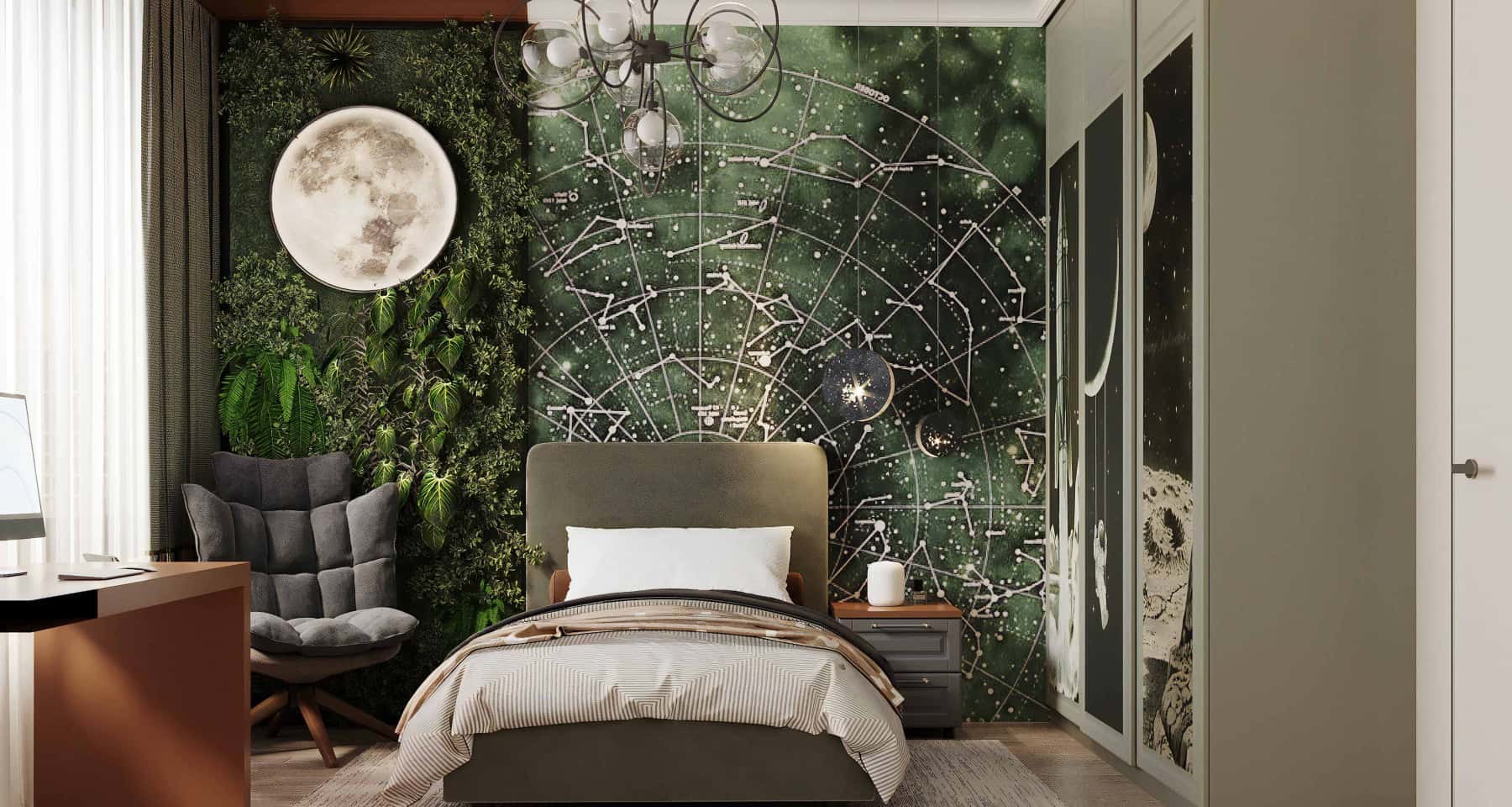 Фото детской в тематике «Космос»