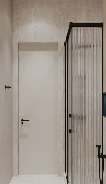 Объятия моря. Дизайн и ремонт квартиры 91м2 ЖК Событие в современном эко-стиле. Гостевой санузел, фото 02