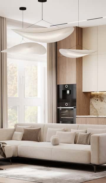 Очарование природы. Дизайн и ремонт загородного дома 116м2 в КП Британика в современном стиле