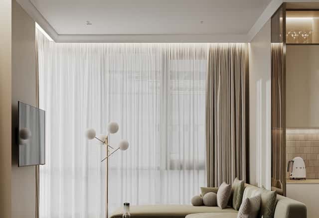 Фотографии кухонь-гостиных. В ожидании чуда. Дизайн и ремонт квартиры 84м2 ЖК Shagal в современном стиле. Кухня-гостиная, фото 01.