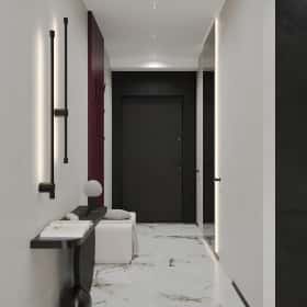 Свет и цвет. Дизайн и ремонт квартиры 105м2 в ЖК Will Towers в современном стиле. Прихожая