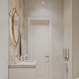 Богемная грация. Дизайн и ремонт квартиры 87м2 ЖК Режиссёр в стиле современная классика. Санузел, фото 04