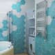 Шестиугольная плитка бирюзового цвета в ванной комнате. Дизайн и ремонт квартиры в ЖК «Триколор» — Шкатулка с секретом. Фото 022