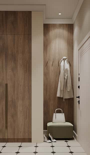 В ожидании чуда. Дизайн и ремонт квартиры 84м2 ЖК Shagal в современном стиле. Прихожая