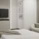 Белый пушистый коврик для современной ванной. Дизайн и ремонт квартиры в ЖК «Фили Град» — Воспоминания об Элладе. Фото 055