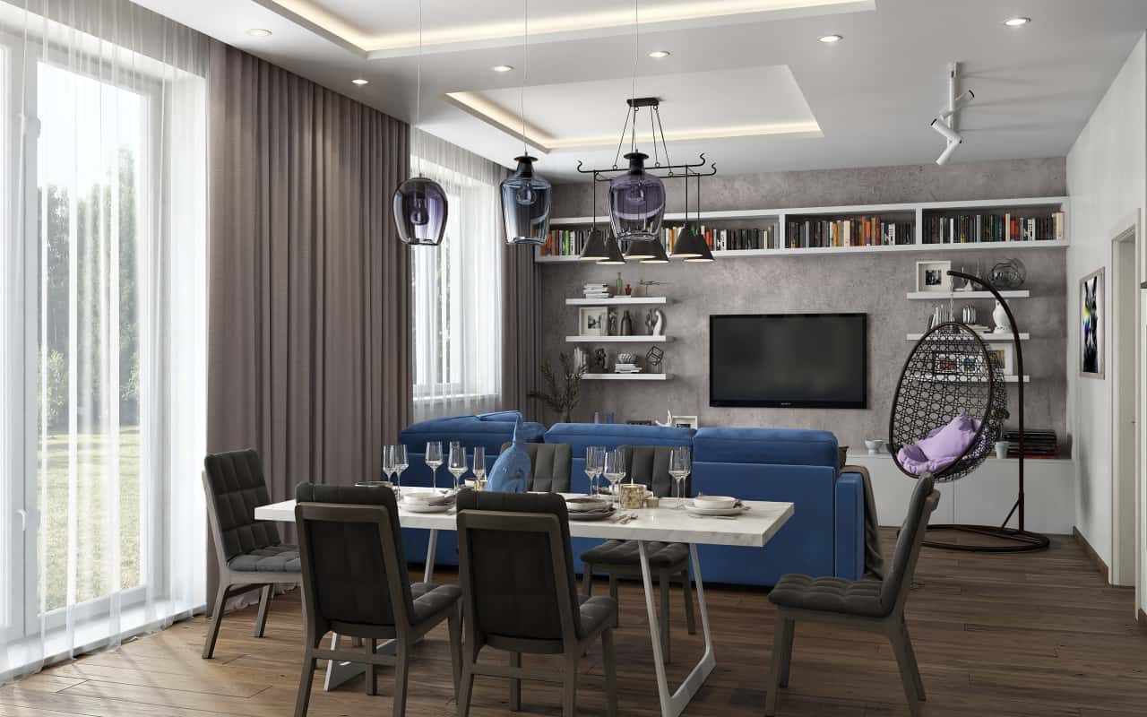 Дизайн и ремонт дома в пос. «Краснопахорское» — Экстравагантный коктейль