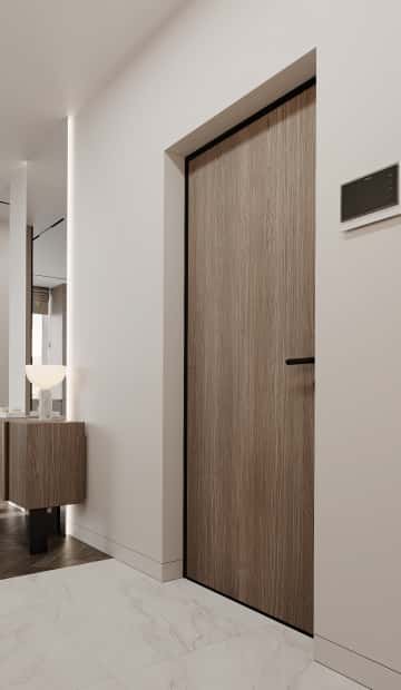 Цвета природы. Дизайн и ремонт квартиры 110м2 в ЖК Wow в современном стиле. Прихожая, фото 02