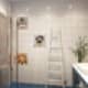 Геометрические рисунки на стенах отлично дополняют ванную комнату. Дизайн и ремонт квартиры в ЖК «Испанские кварталы» — Семейные драгоценности. Фото 038