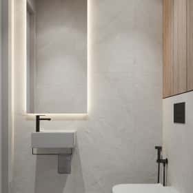 Растим чемпиона. Дизайн и ремонт квартиры 80м2 ЖК Ивантеевка 2020 в современном стиле. Санузел