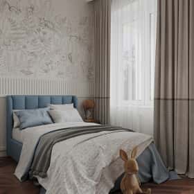 Вариации классики. Дизайн и ремонт дома 177м2 КП Лесная симфония в американском стиле. 2 этаж Детская 1, фото 01