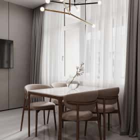 Ода современности. Дизайн и ремонт квартиры 63м2 ЖК Рассказово в современном стиле. Кухня, фото 03