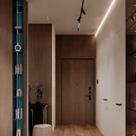 Объятия моря. Дизайн и ремонт квартиры 91м2 ЖК Событие в современном эко-стиле. Прихожая