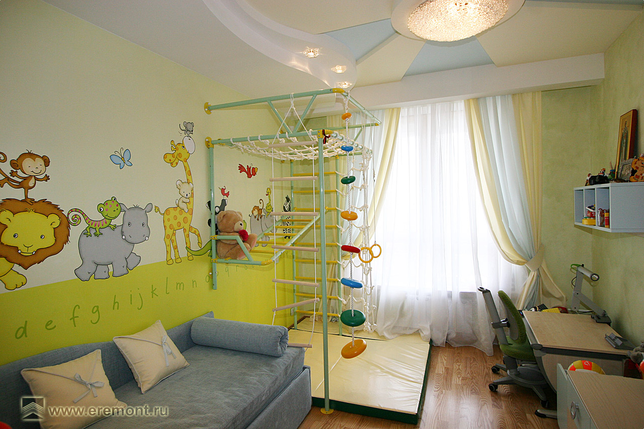 Детская, дизайн интерьера и ремонт квартиры в ЖК Wellton Park, Вира-АртСтрой