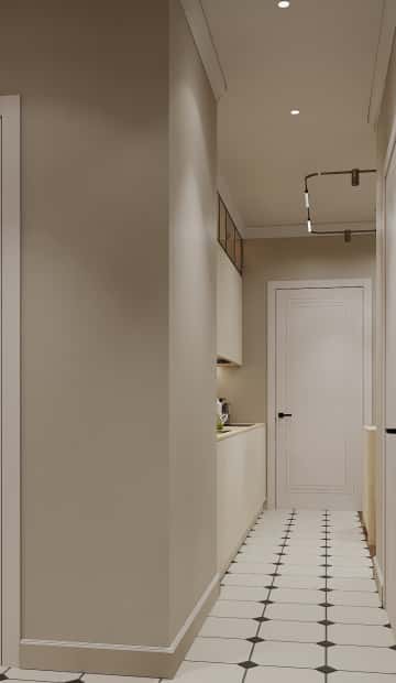 В ожидании чуда. Дизайн и ремонт квартиры 84м2 ЖК Shagal в современном стиле. Прихожая, фото 03