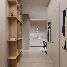 Скандинавский акцент. Дизайн и ремонт квартиры 95м2 ЖК Садовые кварталы в современном стиле. Прихожая, фото 03
