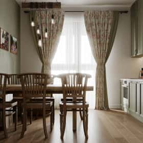 Песня в стиле кантри. Дизайн и ремонт квартиры 53м2 ЖК Вдохновение. Кухня, фото 02