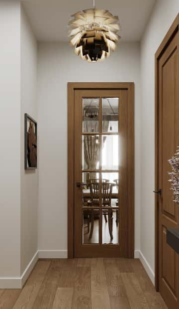 Песня в стиле кантри. Дизайн и ремонт квартиры 53м2 ЖК Вдохновение. Прихожая, фото 01