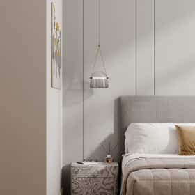 Стиль как инвестиция. Дизайн и ремонт квартиры 60м2 ЖК AFI Park Воронцовский в современном стиле. Мастер-спальня с гардеробной, фото 02