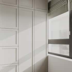 Растим чемпиона. Дизайн и ремонт квартиры 80м2 ЖК Ивантеевка 2020 в современном стиле. Мастер-спальня, фото 04