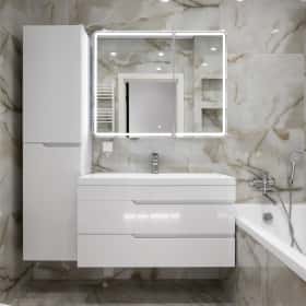 Деликатная классика. Дизайн и ремонт квартиры 65м2 в ЖК Кронштадтский 9 в современном классическом стиле. Ванная